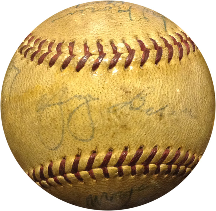 1950S Yankees Team Signed Baseball YOGI BERRA Whitey Ford Rizzuto Auto CBM