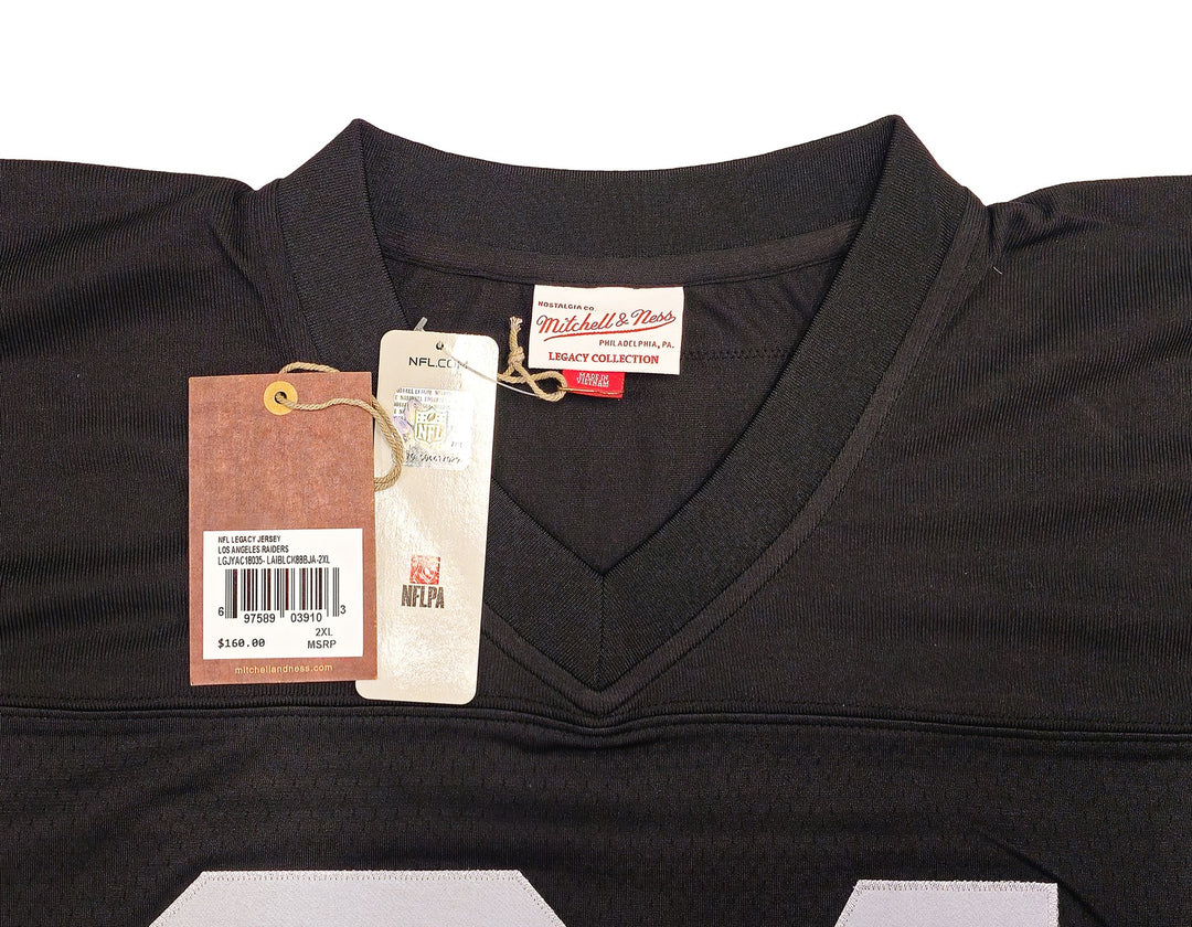 Raiders Bo Jackson Auto Black Authentic Mitchell Ness Throwback Jersey XXL BAS