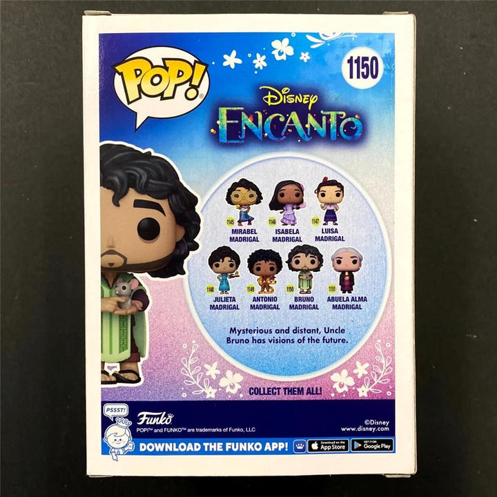 John Leguizamo signed Bruno Madrigal Encanto Funko Pop autograph (A) Beckett BAS