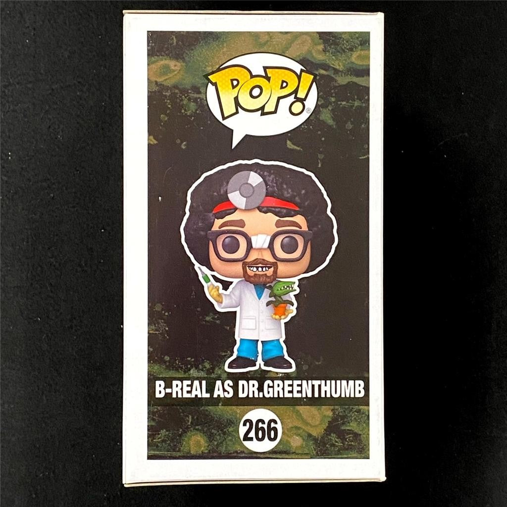 B-Real signed "Insane in the Brain" Dr. Greenthumb Funko Pop! figure auto PSA