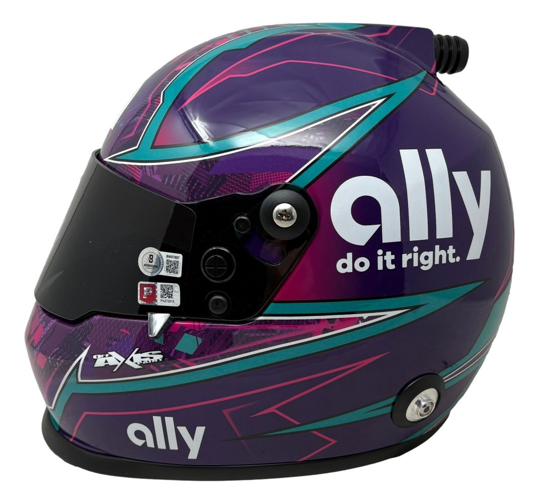 Alex Bowman Signed NASCAR Ally Full Size Replica Racing Helmet BAS
