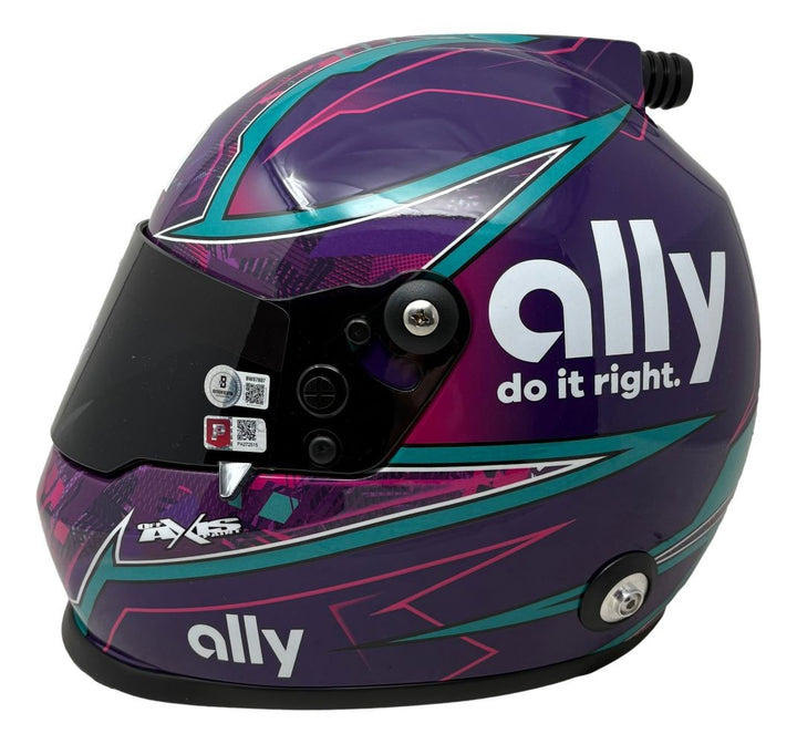 Alex Bowman Signed NASCAR Ally Full Size Replica Racing Helmet BAS