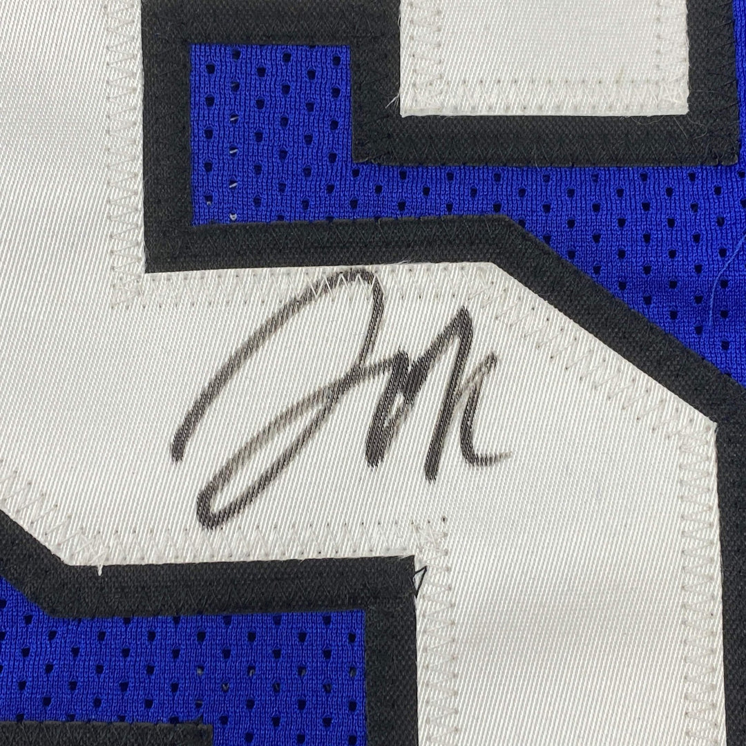 Autographed/Signed JAHLIL OKAFOR Duke Blue College Jersey JSA COA Auto