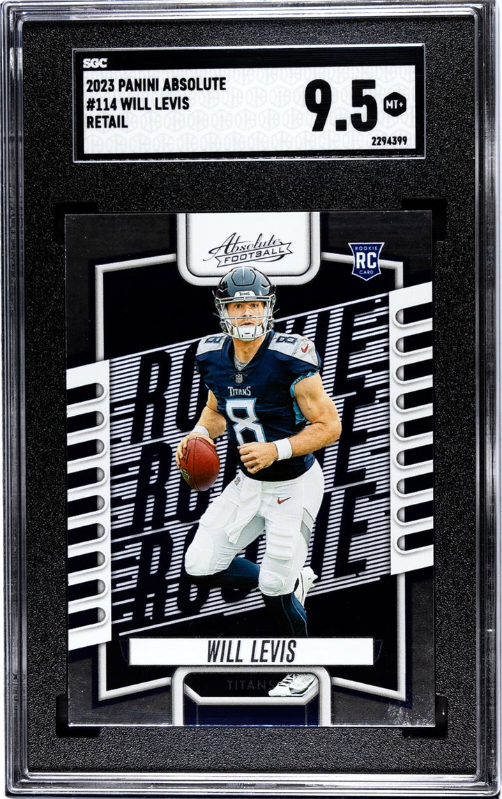 Will Levis 2023 Panini Absolute Retail Rookie Card (RC) #114-SGC Graded 9.5 Mint