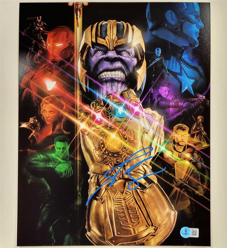 Josh Brolin signed Marvel Avengers 11x14 photo Thanos autograph ~ Beckett BAS