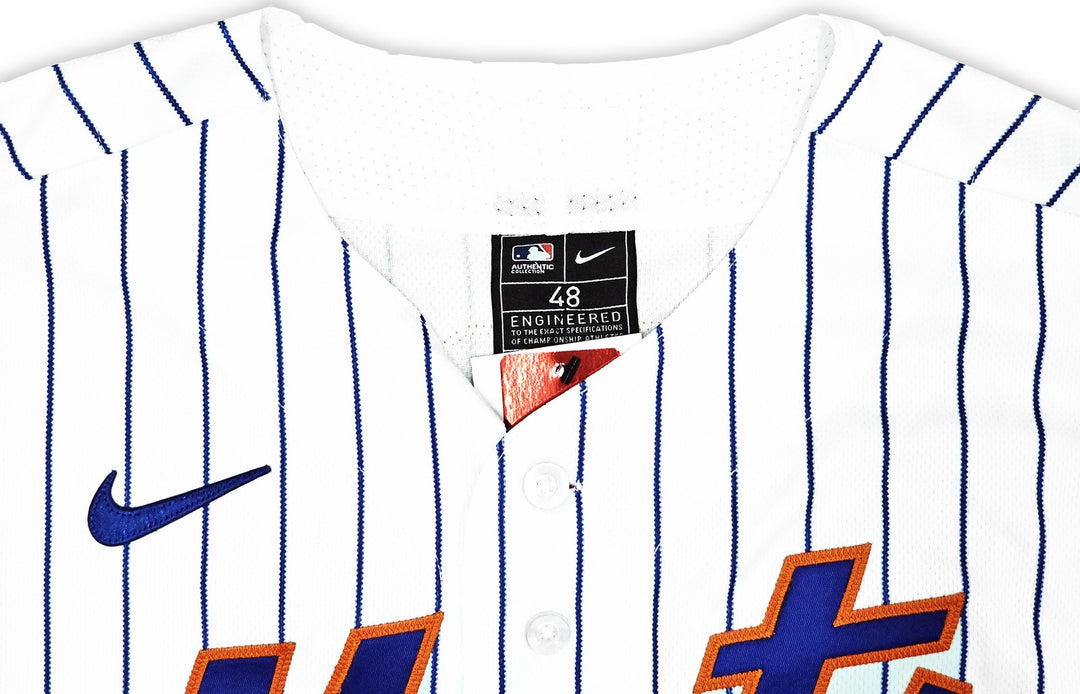 Mets Jacob deGrom Auto White Nike Authentic Jersey Size 44 18-19 NL CY Fanatics