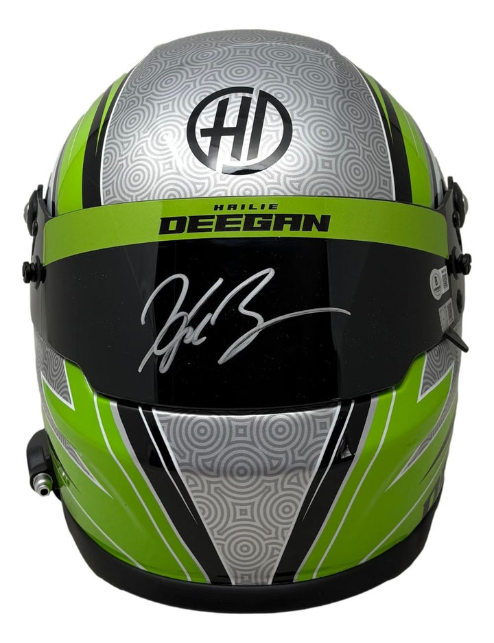 Hailie Deegan Signed NASCAR Full Size Replica Racing Helmet BAS