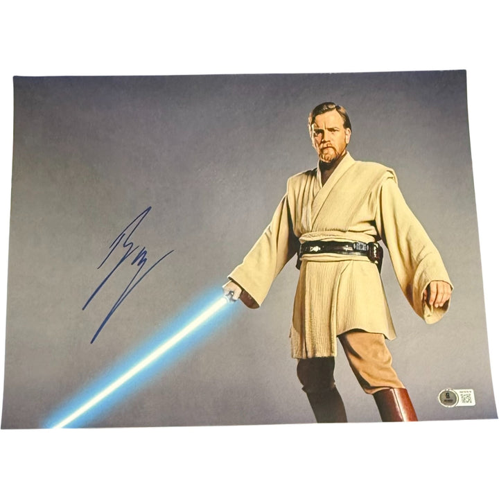 Ewan McGregor Autographed/Signed Star Wars 11x14 Photo Beckett 54345