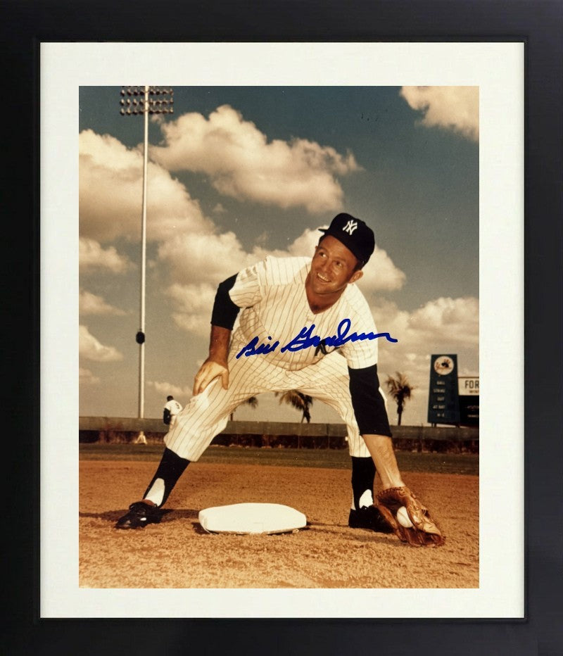 Billy Gardner signed New York Yankees MLB 8x10 Photo Framed - COA (2X WS Champ)