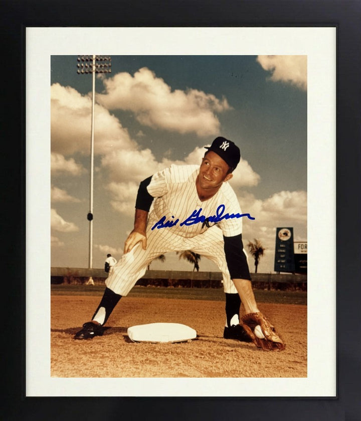 Billy Gardner signed New York Yankees MLB 8x10 Photo Framed - COA (2X WS Champ)