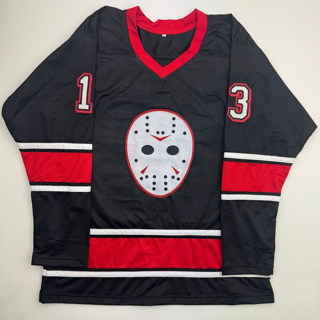 Autographed/Signed Kane Hodder Jason Voorhees Friday The 13th Jersey JSA COA