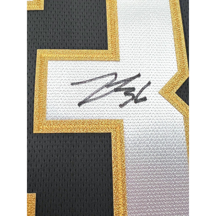 Logan Thompson Autographed Vegas Golden Knights Jersey COA IGM Signed Grey