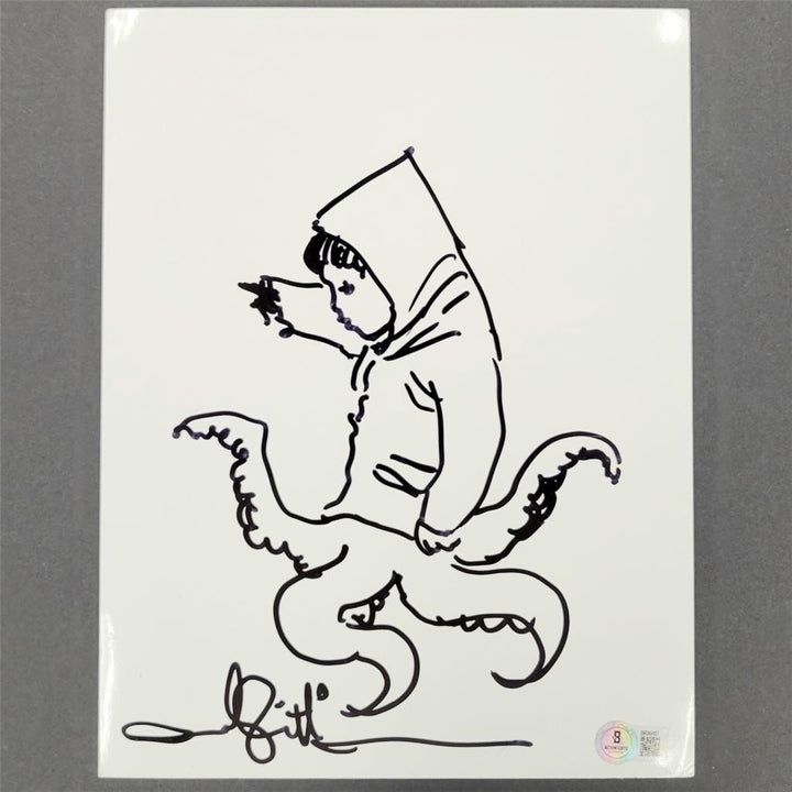 Andy Muschietti signed sketch IT Georgie 8.5x11 autograph ~ Beckett BAS