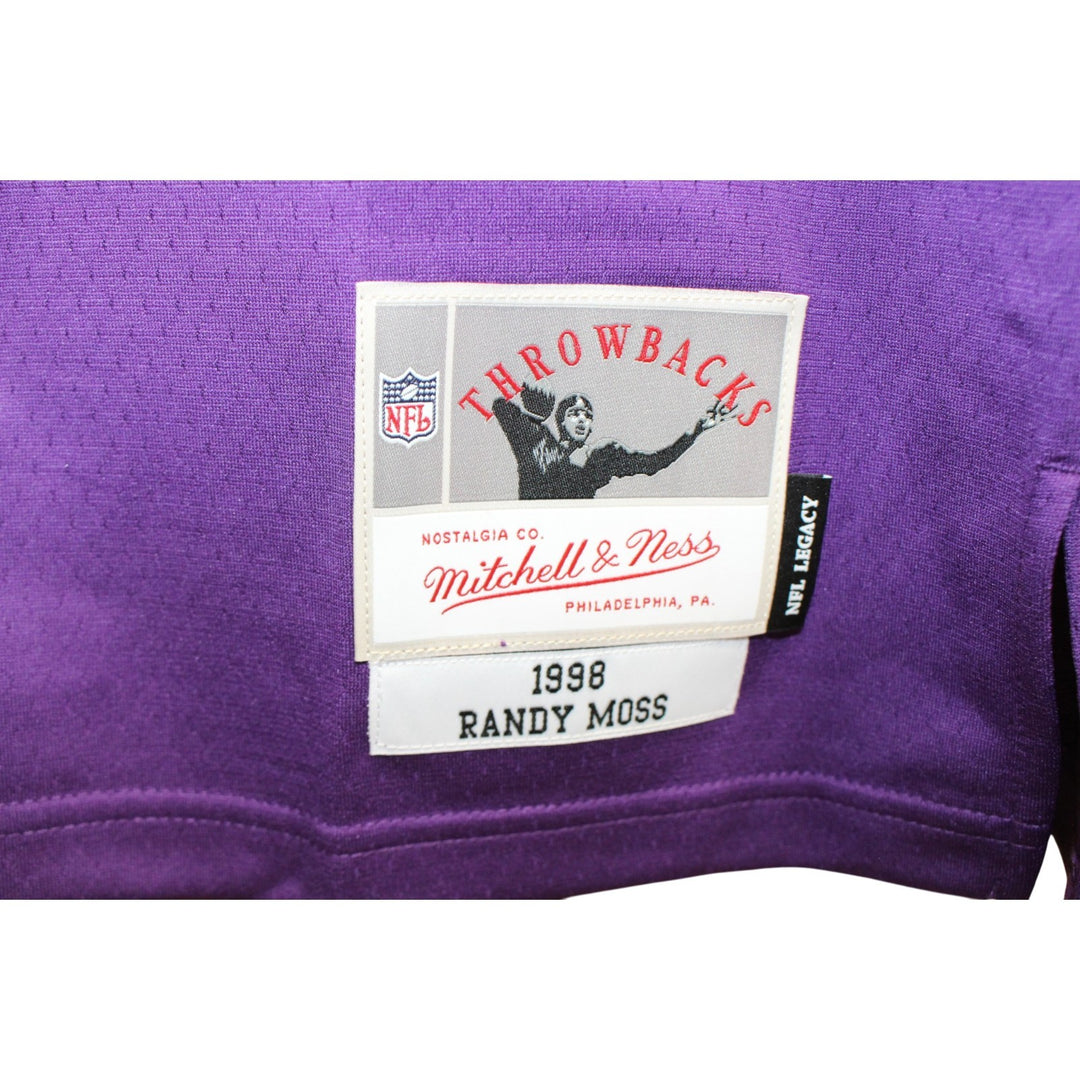 Randy Moss Signed Minnesota Vikings Mitchell & Ness 2XL Jersey Beckett 56284