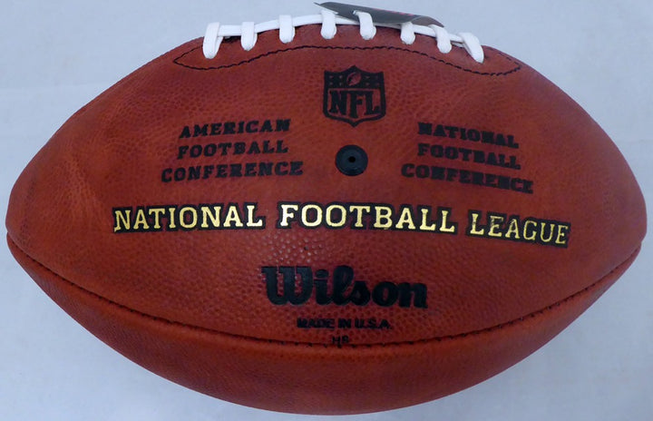 Ezekiel Elliott Signed Official Leather NFL Football Dallas Cowboys Beckett BAS