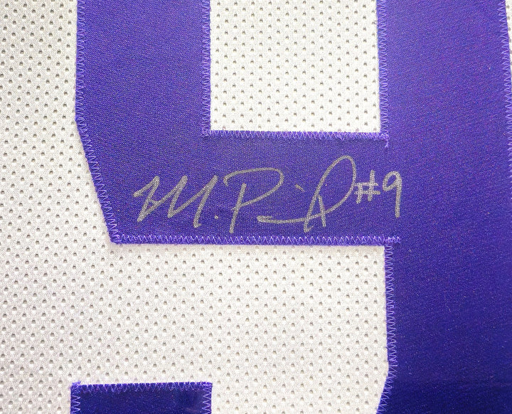 Washington Huskies Michael Penix Jr. Signed Framed White Jersey BAS Witness