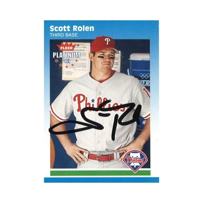 2002 Fleer Platinum Scott Rolen Autograph (CX Auth)