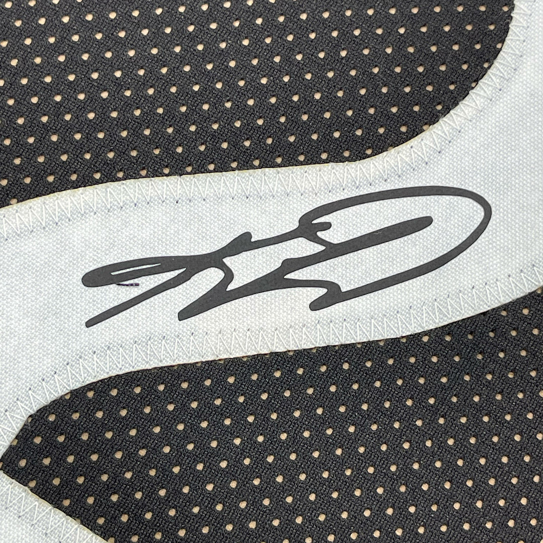 Framed Facsimile Autographed Kawhi Leonard 33x42 Black Reprint Laser Auto Jersey
