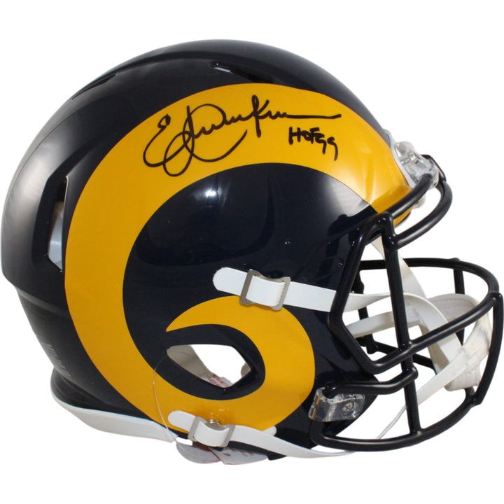 Eric Dickerson Autographed St Louis Rams Authentic TB Helmet HOF Beckett W 55258
