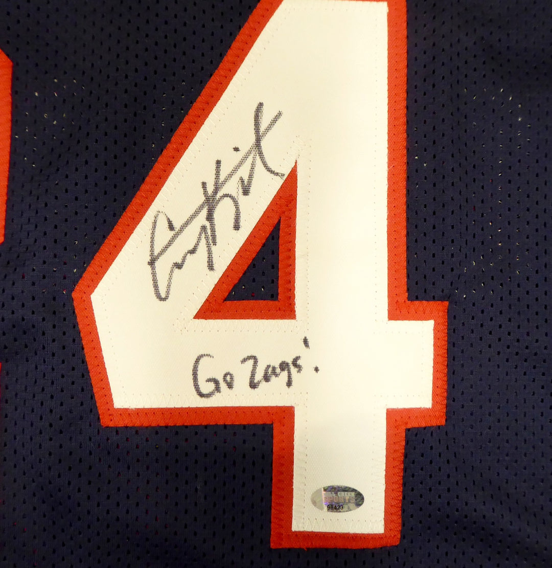 Gonzaga Bulldogs Corey Kispert Auto Signed Blue Jersey "Go Zags!" MCS Holo