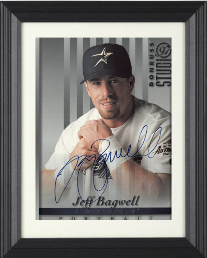 Jeff Bagwell signed Houston Astros 1997 Donruss Studio 8x10 Photo Framed- JSA