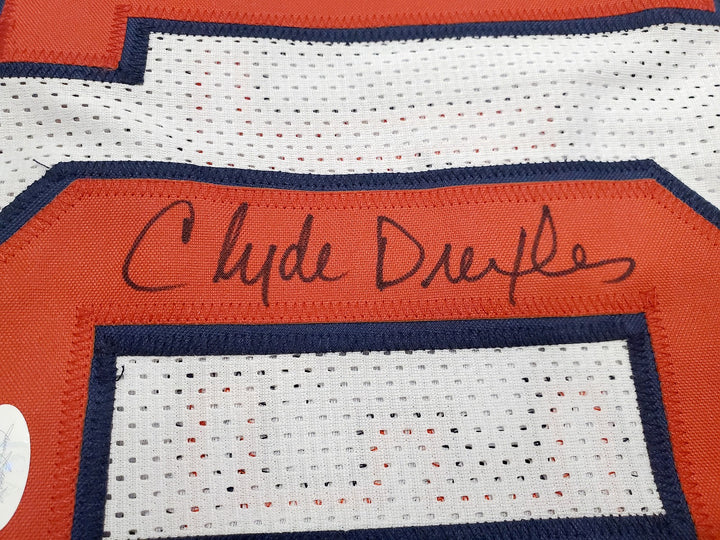 Team USA Clyde Drexler Autographed Signed White Jersey JSA
