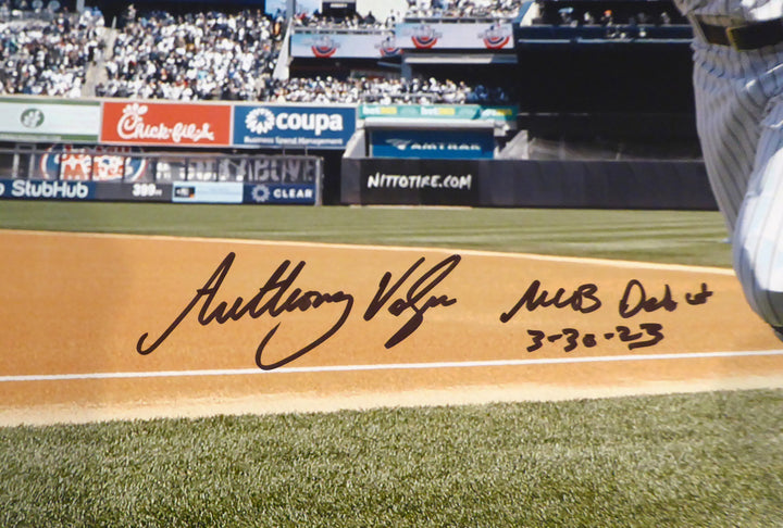Anthony Volpe Autographed 16x20 Photo Yankees MLB Debut 3-30-23 Fanatics Holo