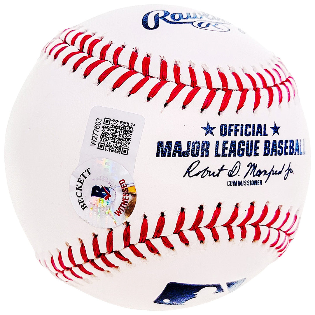 Pedro Martinez Signed Official MLB Baseball Red Sox "CY 97-99-00" Beckett Wit