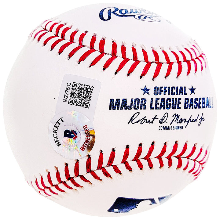 Pedro Martinez Signed Official MLB Baseball Red Sox "CY 97-99-00" Beckett Wit