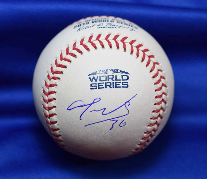 Eduardo Nunez BAS Beckett Autograph 2018 World Series Signed Baseball