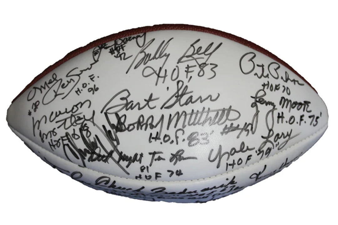 NFL & NBA Hall of Fame Signed Football
