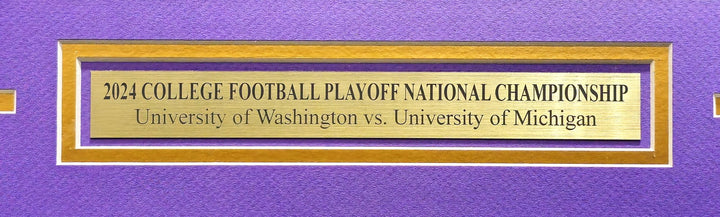 Unsigned Framed 12x36 Panoramic Photo Huskies 2024 National Championship Game