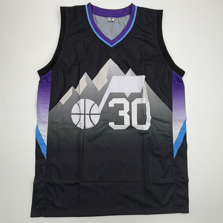 Autographed/Signed Kyle Filipowski Utah Black Basketball Jersey Beckett BAS COA