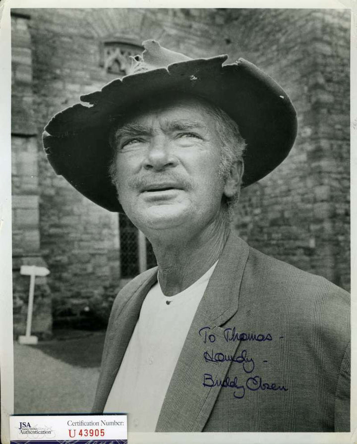 Buddy Ebsen JSA Coa Signed 8x10 Beverly Hillbillies Photo Autograph
