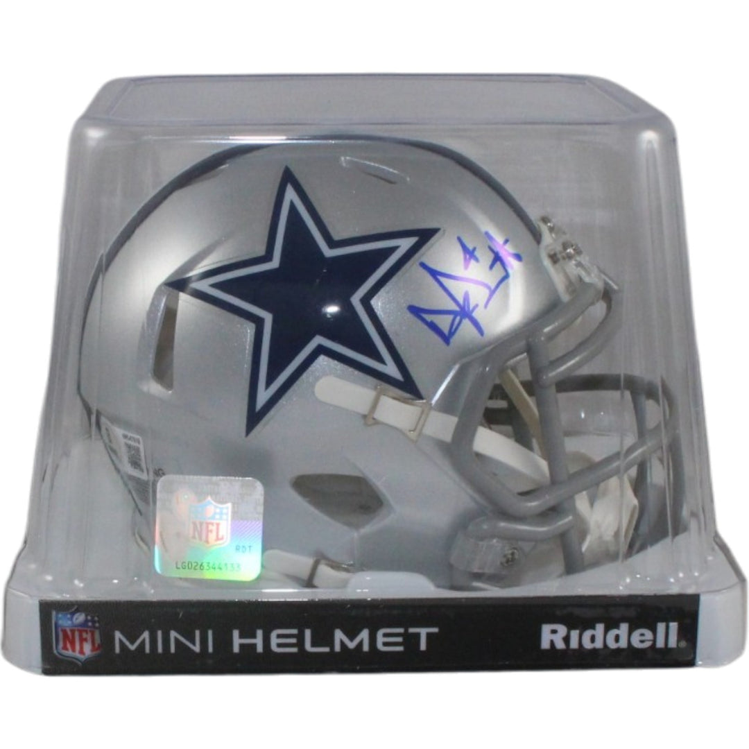 Dak Prescott Autographed/Signed Dallas Cowboys Mini Helmet Beckett 56313