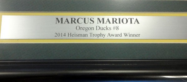 Marcus Mariota Signed Framed 16x20 Photo Oregon Ducks MM Holo