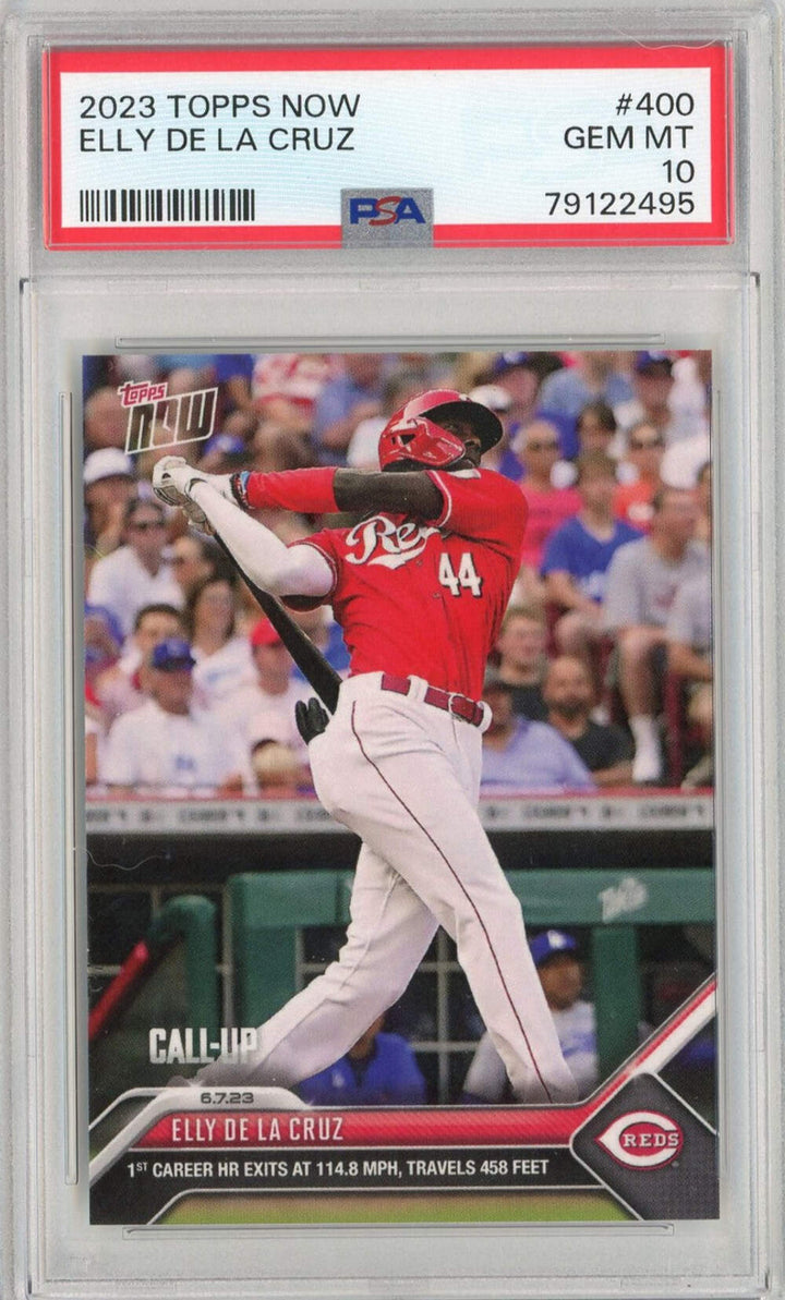 Graded 2023 Topps Now Elly De La Cruz #400 Rookie Baseball Card PSA 10 Gem Mint