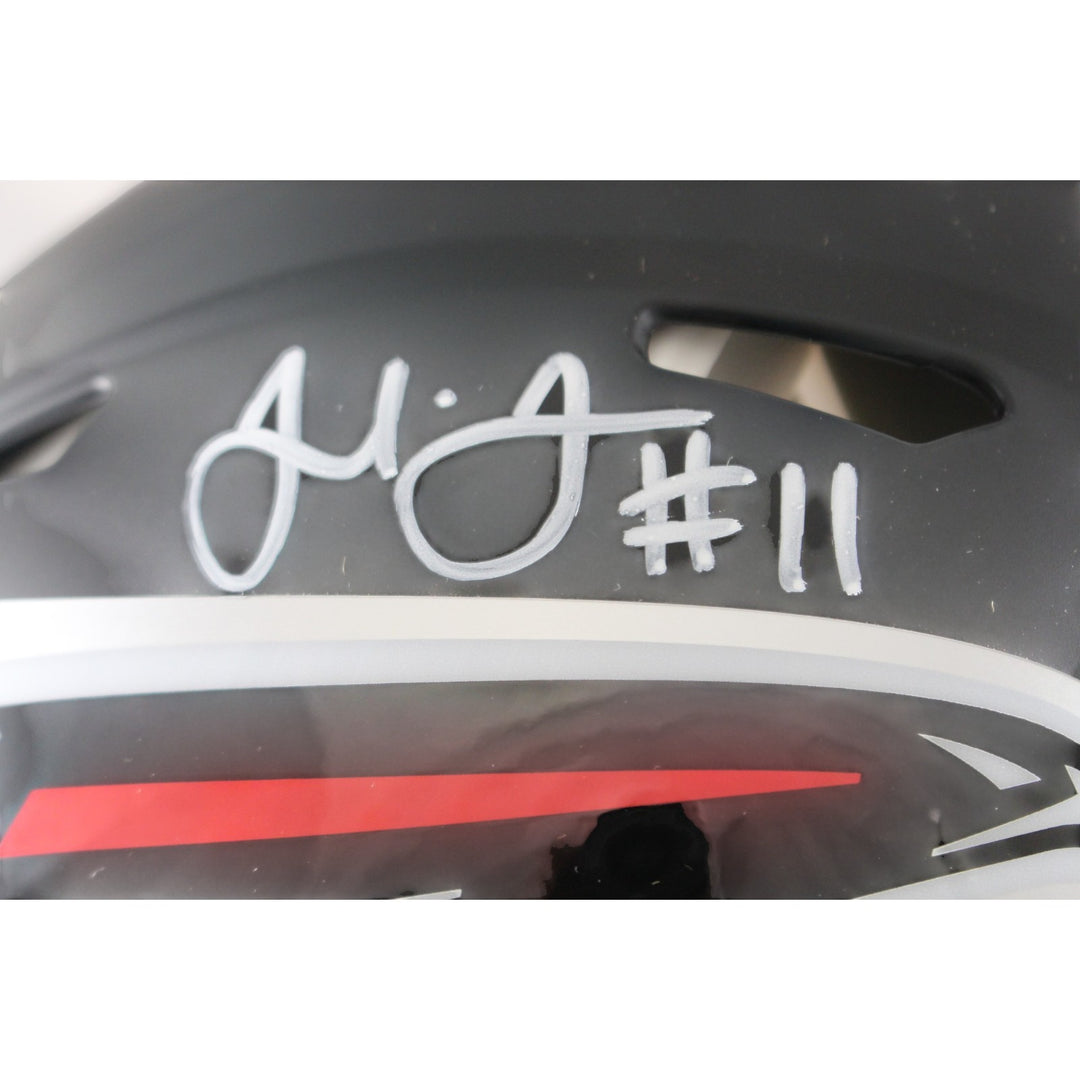 Julio Jones Autographed Atlanta Falcons Authentic Helmet Beckett Witness 56454