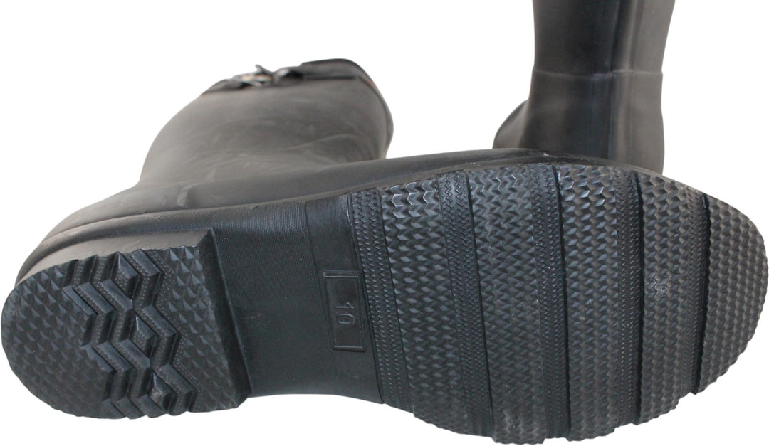 Denver Broncos Size 10 Rain/Snow Boots Tall Socks included New Never Worn 17751