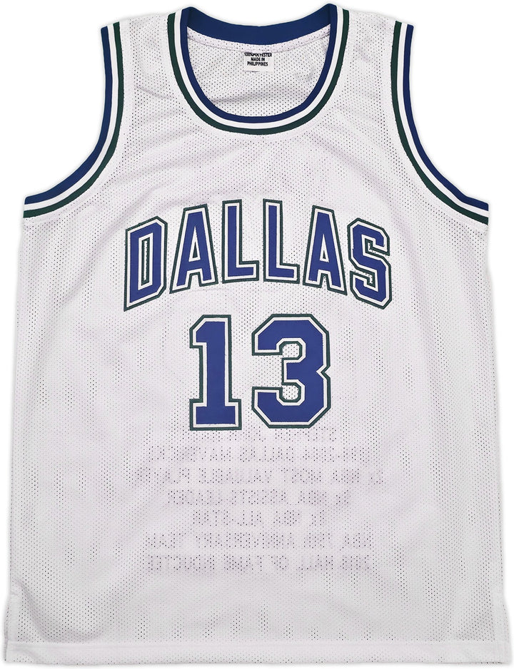 Dallas Mavericks Steve Nash Autographed Signed White Stat Jersey Beckett Wit