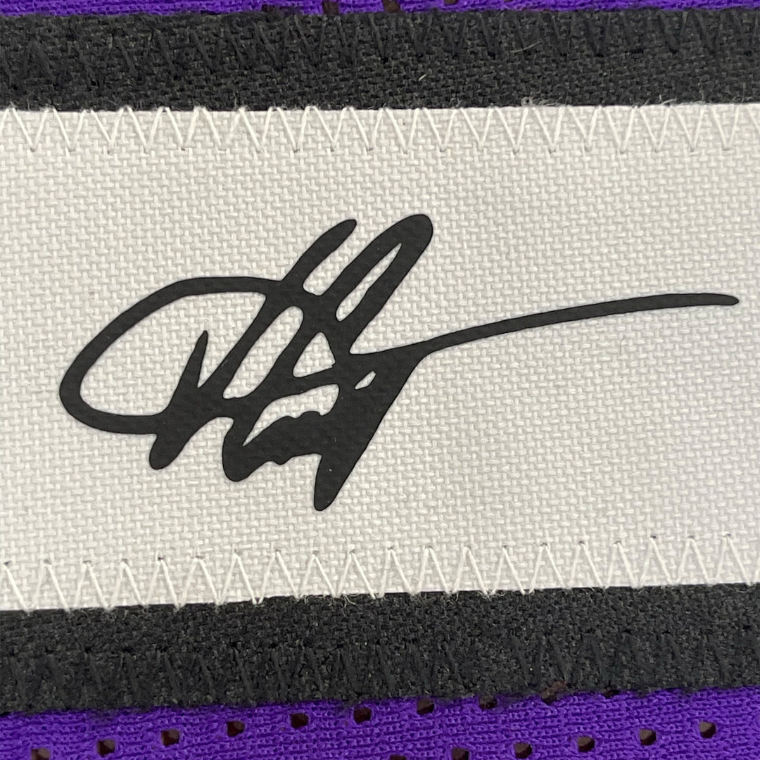 Framed Facsimile Autographed Vince Carter 33x42 Purple Reprint Laser Auto Jersey
