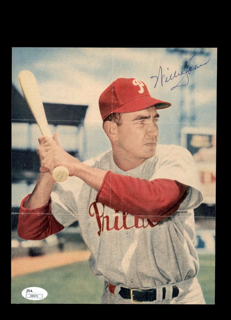 Willie Puddin Head Jones JSA Signed Vintage 8x10 Photo Autograph Phillies