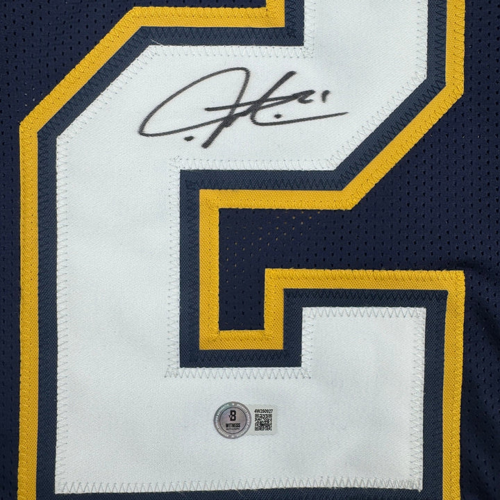 Signed LaDainian Tomlinson San Diego LA Dark Blue Jersey JSA COA