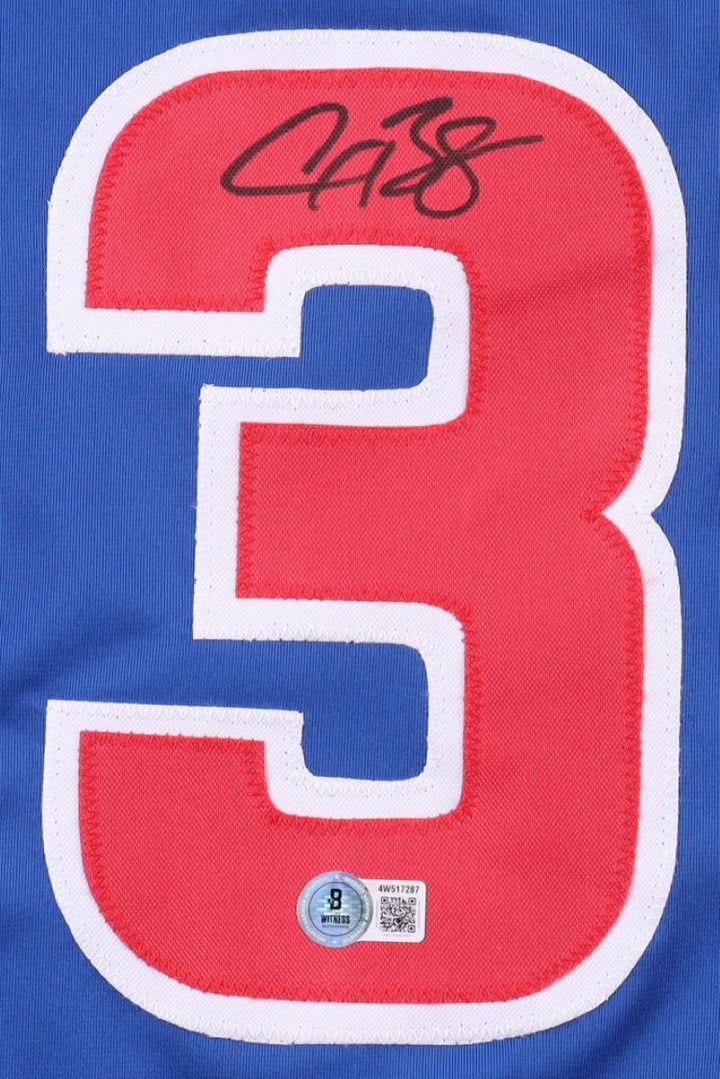 Alex Bregman Chicago Signed Blue Baseball Jersey BAS