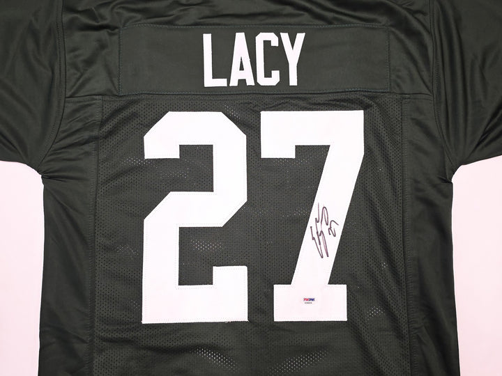 Green Bay Packers Eddie Lacy Autographed Green Jersey PSA/DNA