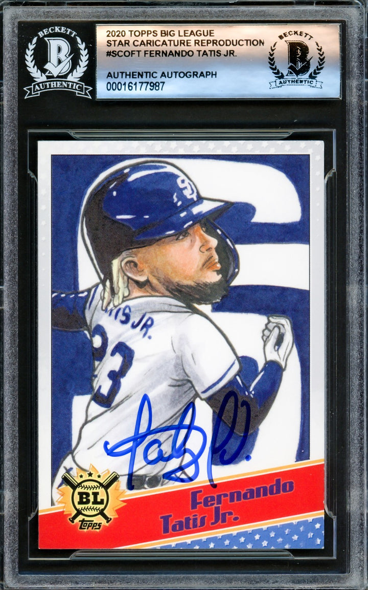 Fernando Tatis Jr. Signed 2020 Topps Big League Star Caricature Card #SCO-FT