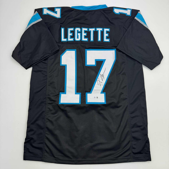 Autographed/Signed Xavier Legette Carolina Black Jersey Beckett BAS COA