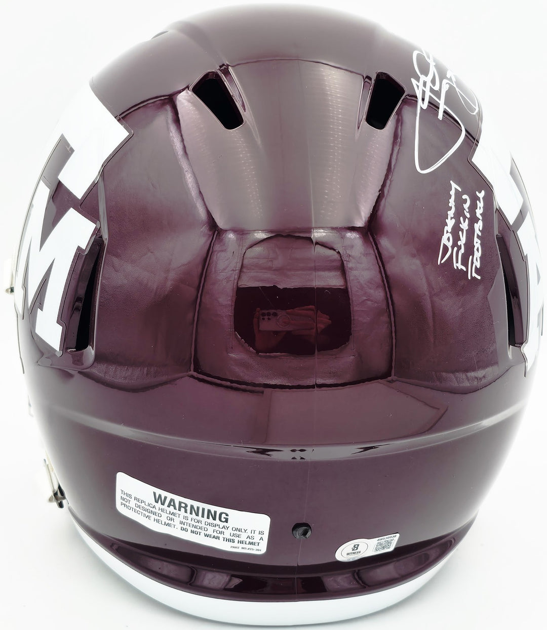 Johnny Manziel Texas A&M Aggies Signed Replica Speed FS Helmet Beckett BAS