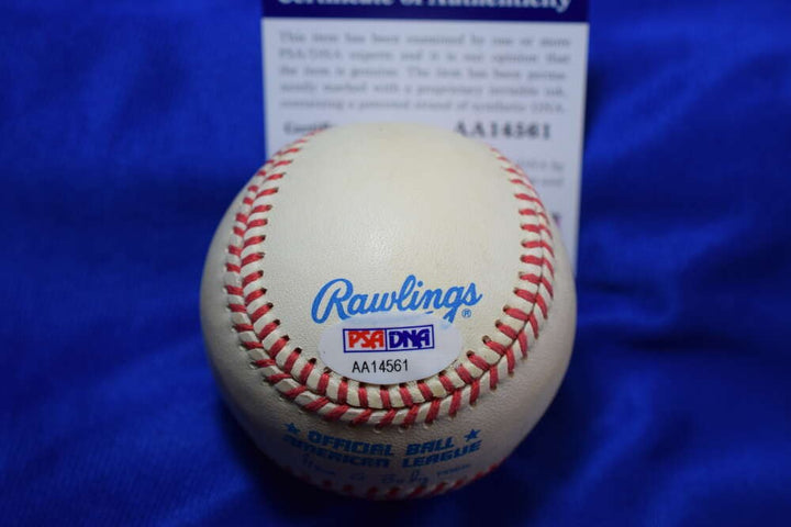 Yogi Berra PSA DNA Autograph American League OAL Signed Baseball 4