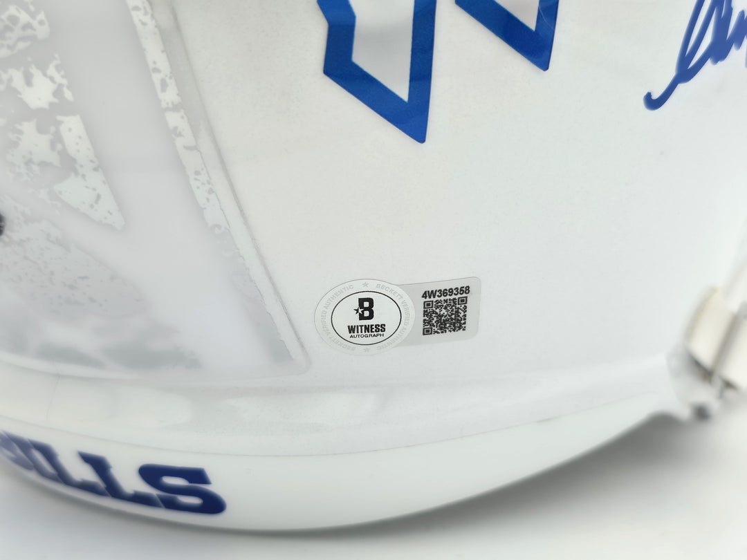 Jim Kelly, Thomas & Reed Auto Bills Rivalries White Full Size Replica Spd Helmet